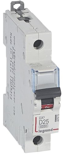 Выключатель автоматический Legrand DX3-E 6000 1п 25А D 10кА картинка